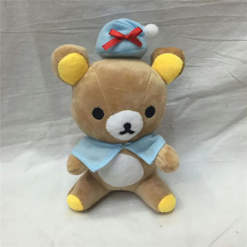 Mignon Rilakkuma Ours En Peluche Jouets 18cm Facile Ours En Peluche Poupées Bande Dessinée Animal De Mariage Cadeau Poupée pour Enfants