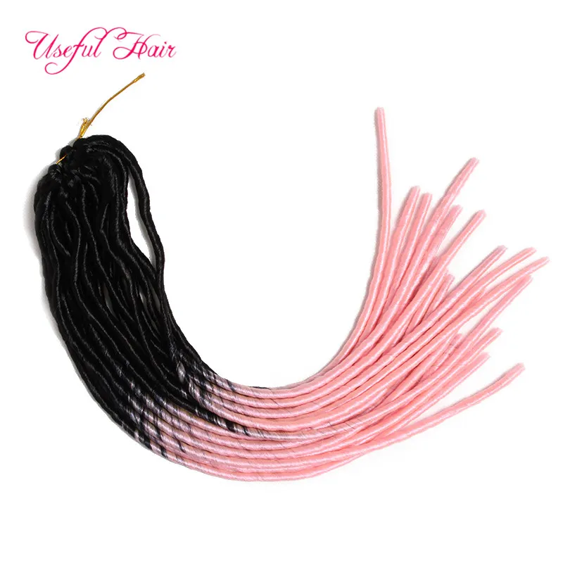 1B RED BLANK OMBRE MIX COLOR FAUX LOCS SofT extension braid in bundles dreadLOCKS SYNTHETIC braiding crochet braids HAIR MARLEY hair extensions JUMBO