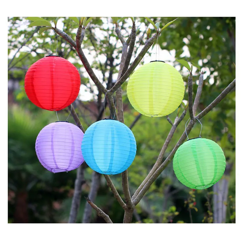 Gorący bubel Outdoor Garden Solar Fairy Lights LED Festival Latarnie Wiszące Chiny Celebration LampLandscape Lighting Wodoodporny