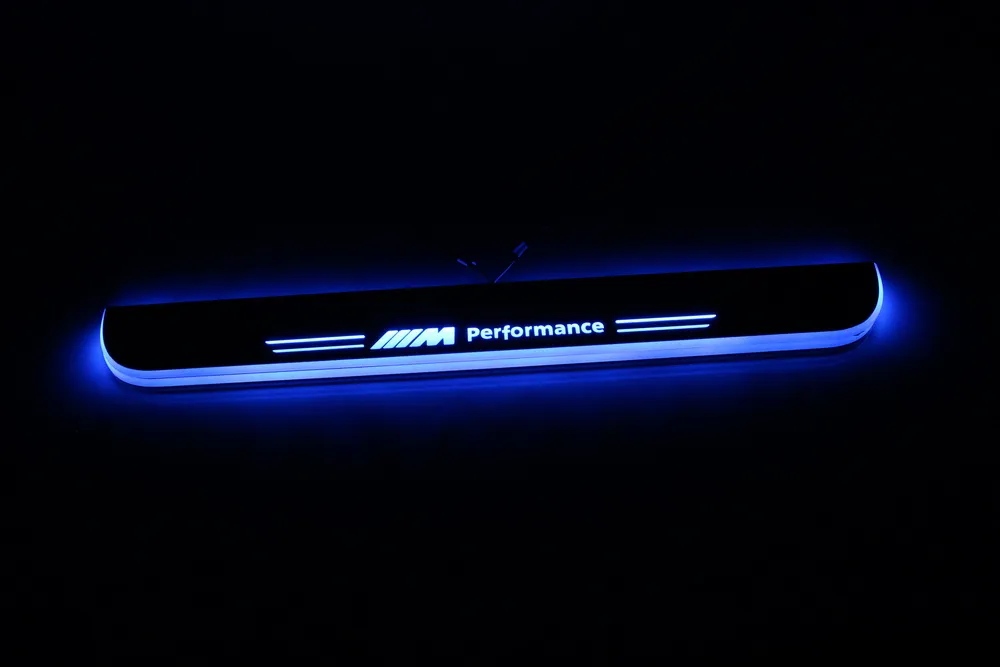 Водонепроницаемый ультратонкий акриловый LED Добро пожаловать потертости пластины педали порога двери для B MW Z4 E89 2009-2013, 2 шт. спереди