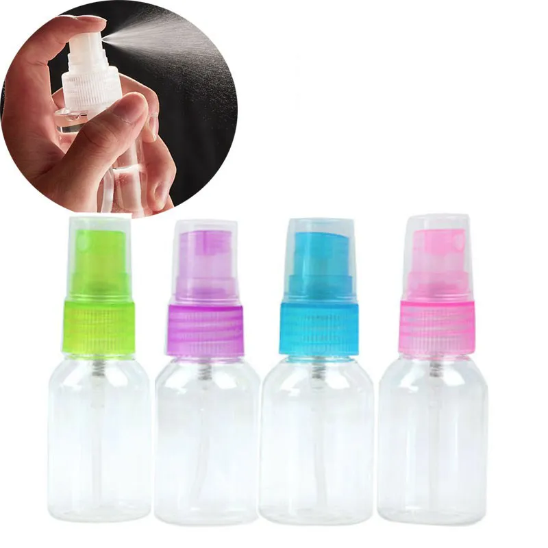 Clear 50ml Empty Spray Bottle Travel Transparent Plastic Perfume Atomizer