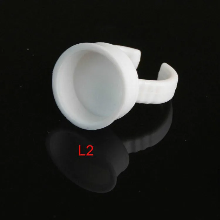 free shopping Hot Eyelash Tattoo Pigment Disposable Glue Holder Ring Pallet Open Ring