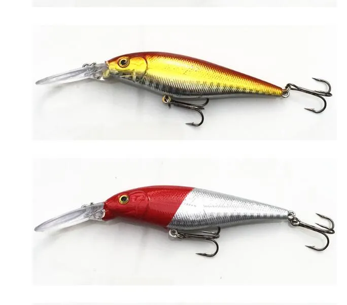 Mistura de alta Qualidade Cores 11 cm 10.5g Isca Dura Minnow Iscas De Pesca Baixo Sal De Água Doce Com Gancho Frete Grátis