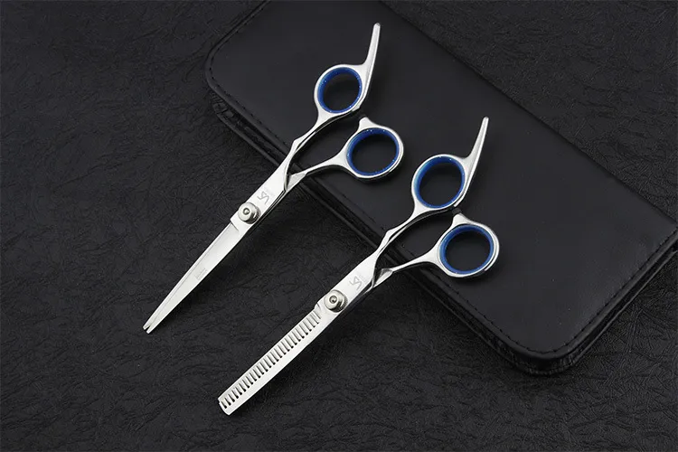 / set Hairdressing Tools 6.0 인치 이발사 가위 키트 헤어 클리너 면도기 헤어 스타일링 가위 헤어 커팅 도구 조합 패키지