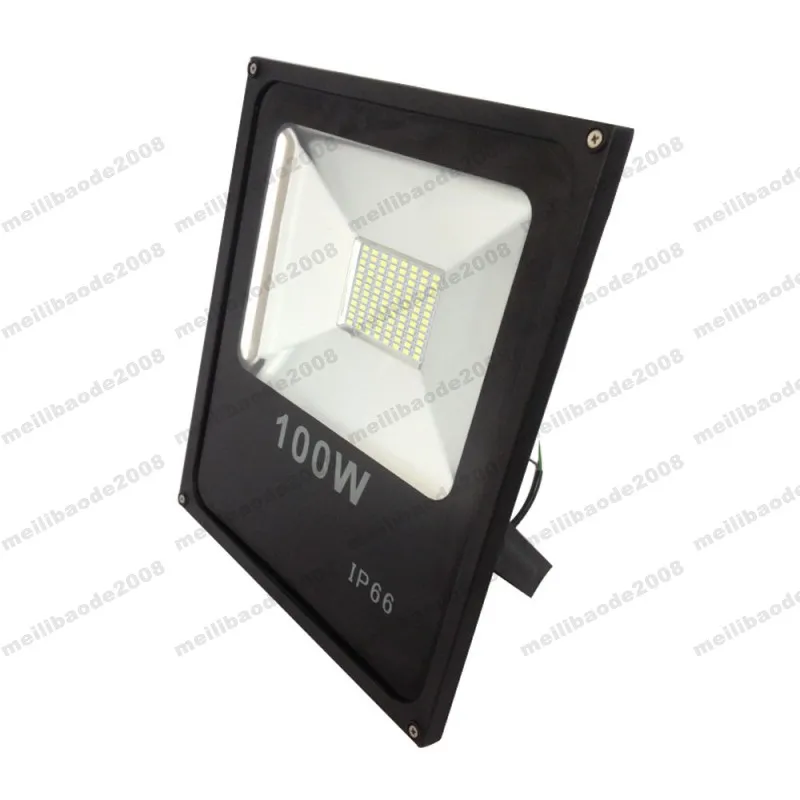 Nowa 100W IP66 LED Floodlights SMD Super Slim Wodoodporny Ogród Light Light LED Reflection