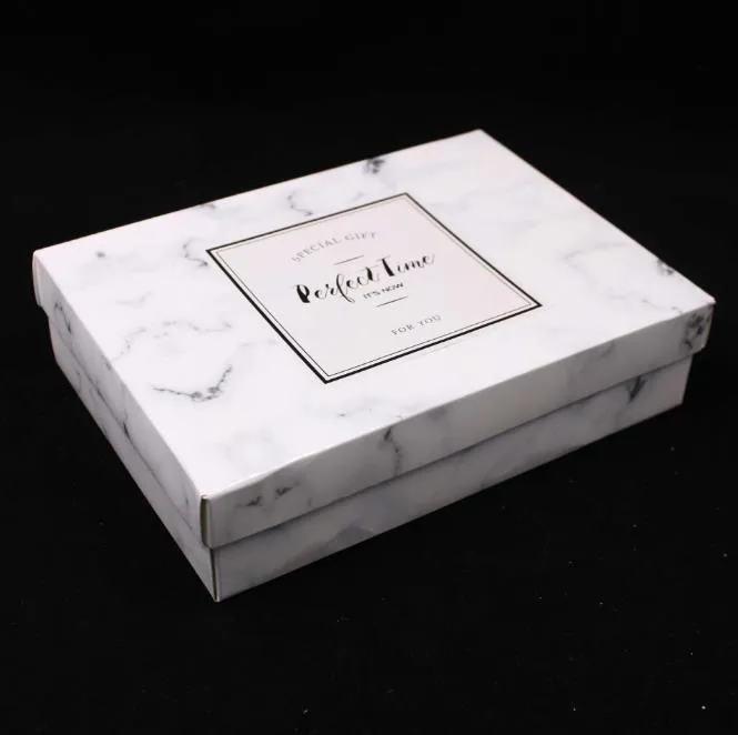 moderne marbrure Art motif neige Niang oeuf-jaune bouffée cadeau papier boîte couverture lune gâteau boîtes livraison gratuite