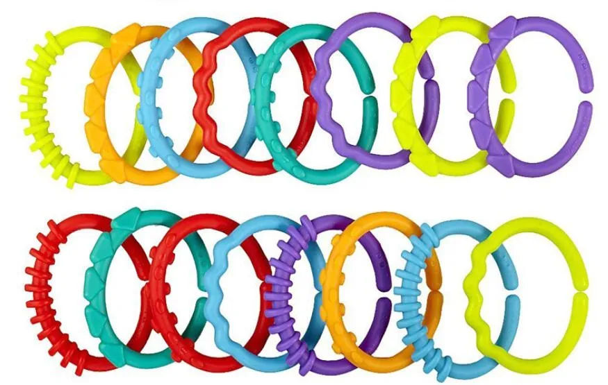 Baby Interlocking Rings DHgate.com:Baby Teething Toys Newborn - Rainbow Ring Connecting Ring ...