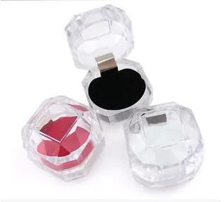 High-quality Acrylic Crystal clear ring box / Jewelry Box Case / Gift boxes Free DHL