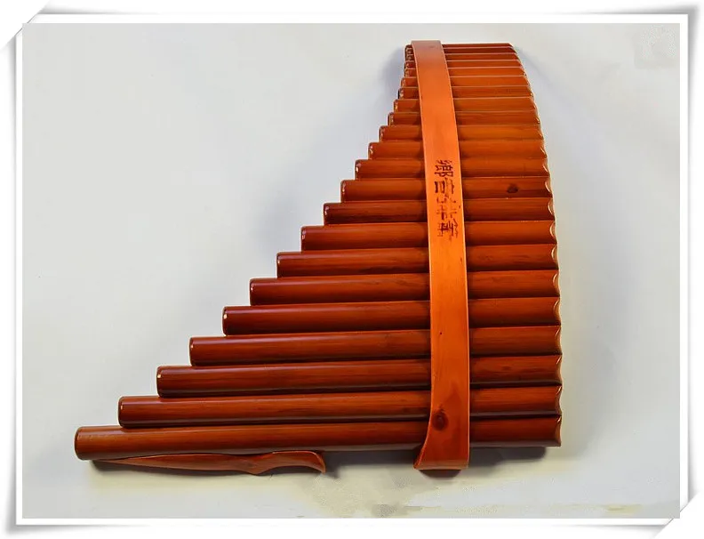 Flûte de pan 22 tuyaux Instrument à vent en bambou naturel Panpipe G Key Flauta Xiao Flûte de pan à la main Flauta Instruments de musique folkloriques