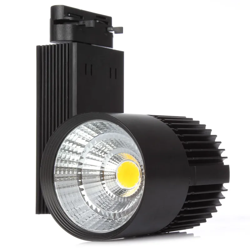 Gratis frakt LED TRACK LIGHT 20W 30W COB-spårlampa AC85-265V Inomhusbelysning för butiksljus Spotlight-skena