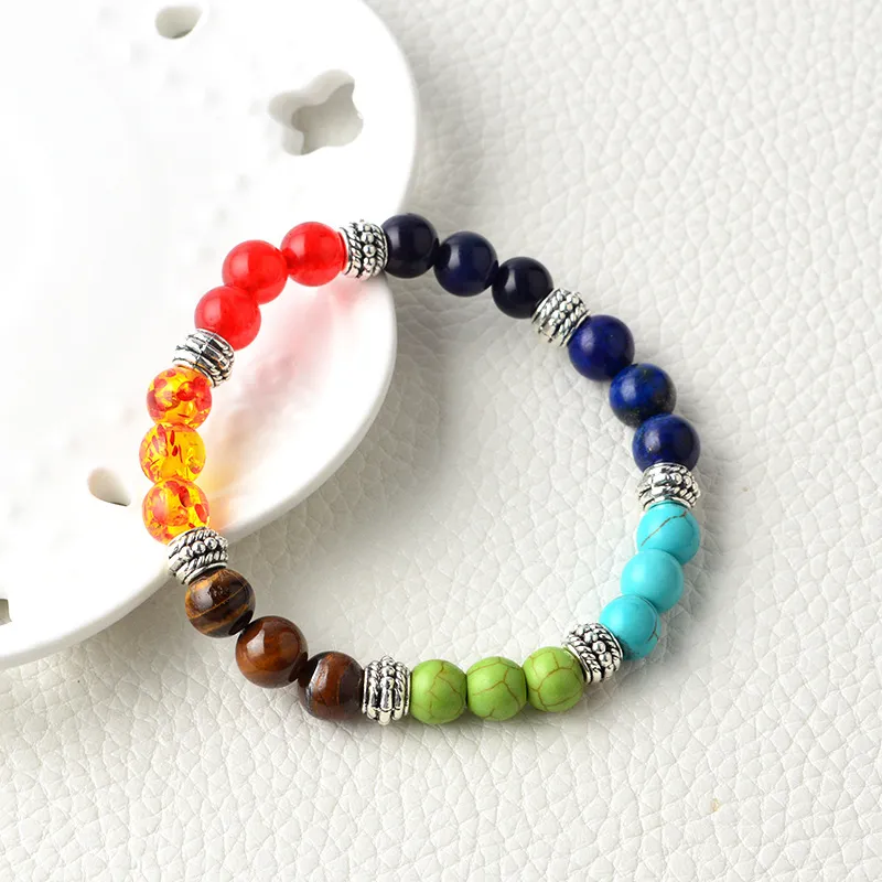 7 chakra armbanden 8mm genezing reiki gebed natuursteen kralen armbanden in balans yoga inspirerende mode sieraden voor vrouwen mannen cadeau