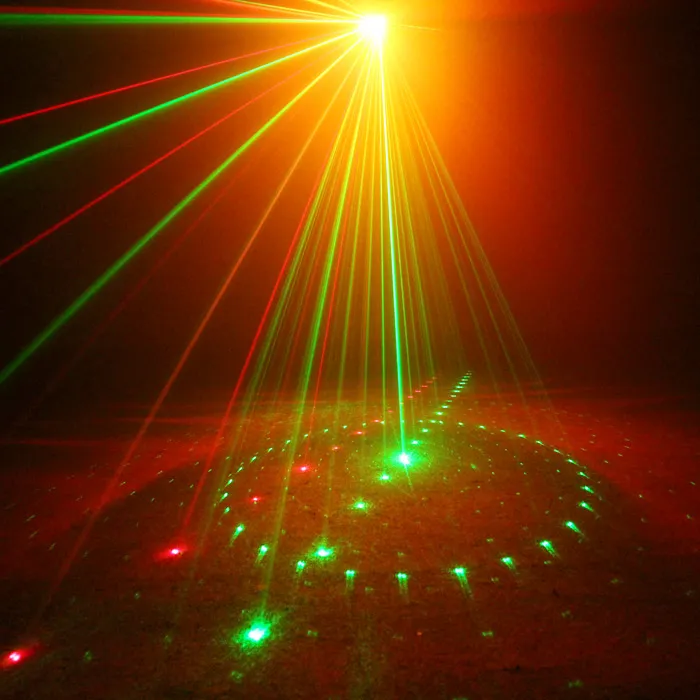 Mini 9 RG Red Green Patterns Projector Stage Equipment Light 3W RGB LED Mixing Aurora Effect DJ KTV Show Holiday Laser Lighting LL-09RG