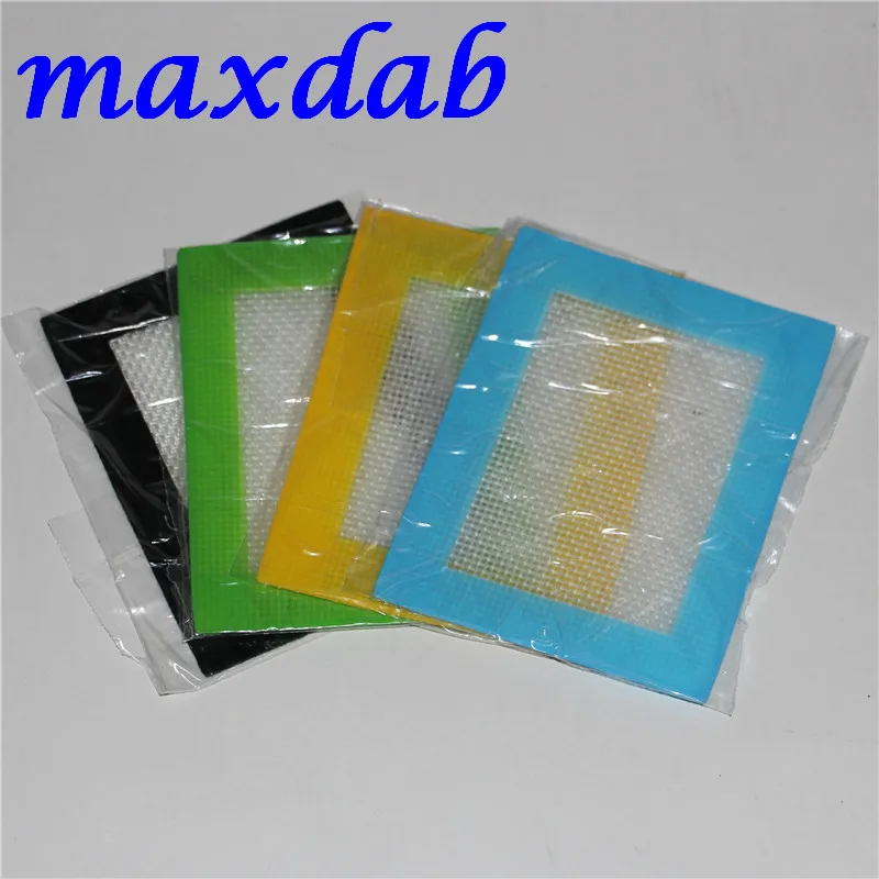 Siliconen waxpads droge kruidenmatten 14 cm * 11,5 cm of 11 cm * 8,5 cm vierkante bakmat dabbervellen potten dab tool voor siliconencontainer DHL