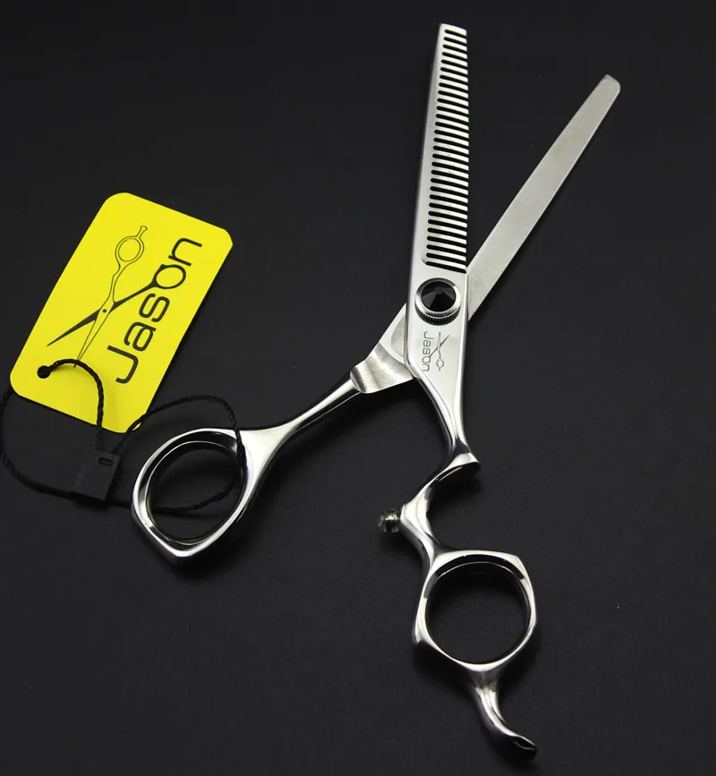 6.0inch Jason Professionell Frisör sax Kit Skärning Tunning Saxar JP440C Hår Saxar Hair Shears Barber Saxar, LZS0529