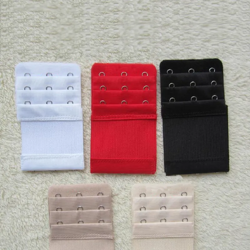 Adjustable Elastic Bra Strap Slang Extender With 3 Hooks For Ladies White,  Black, Red From Chinaruitradealice, $12.98