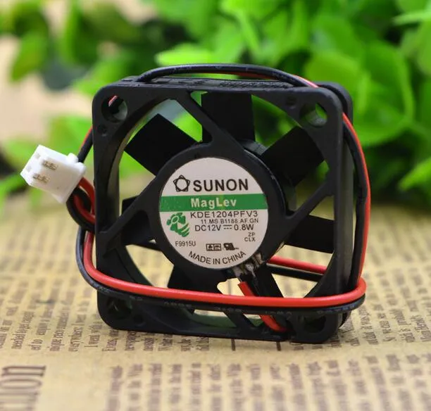 Original Sunon 4cm 4010 12V 1.1W KDE1204PFV3 2 Wire Silent Fan