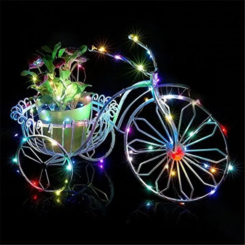 1m 2m 3M 5M drutu miedzianego LED String Lights Holiday Lighting Fairy Garland for Choinki Wedding Party Decoration