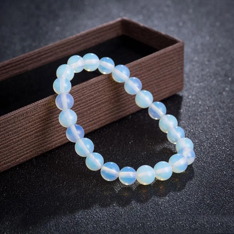 Venta al por mayor, nueva pulsera de piedra lunar de cristal Natural, pulseras elegantes para mujer, regalo de joyería de Yoga, envío gratis