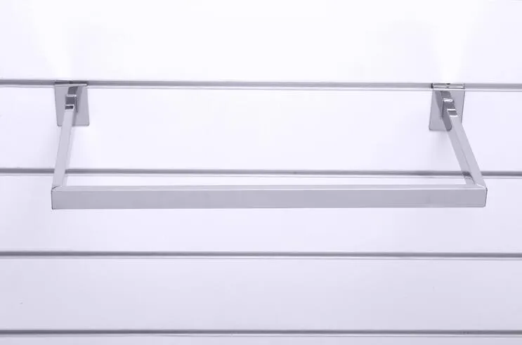 Soporte para percha de ropa de tubo con ranura para estante accesorio para tienda de accesorios