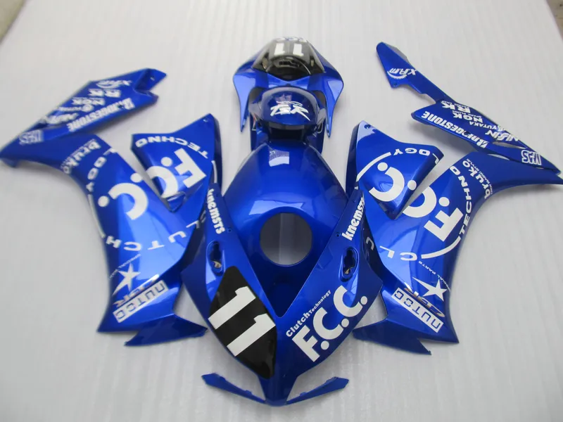 Injektionsformmissionskit för Honda CBR1000RR 12 13 14 15 Blue Fairings Set CBR1000RR 2012-2015 OT01