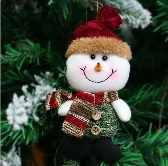 Santa Claus Snow Man Doll Christmas Decorations Xmas Tree Gadgets Ornaments Doll Christmas Gift G666