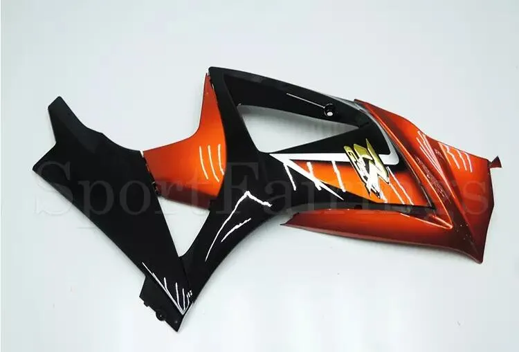 3 cadeaux gratuits Nouveau Suzuki GSXR1000 GSX-R1000 07 08 2007 2008 K7 ABS Kit de carénage de moto en plastique carrosserie capot noir Orange