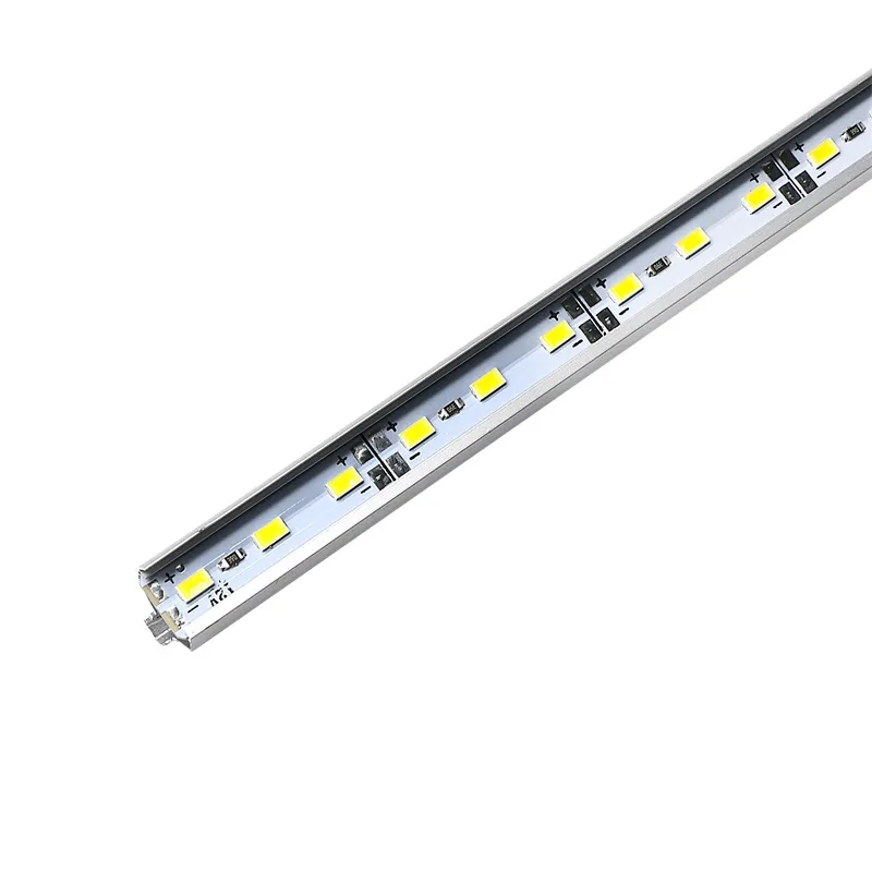 5630 SMD LED Bar Işık Beyaz / Sıcak Beyaz 72 LEDS 100 CM Kabine LED Sert Şerit Alüminyum Kabuk DC12V Vitrin LED Şerit