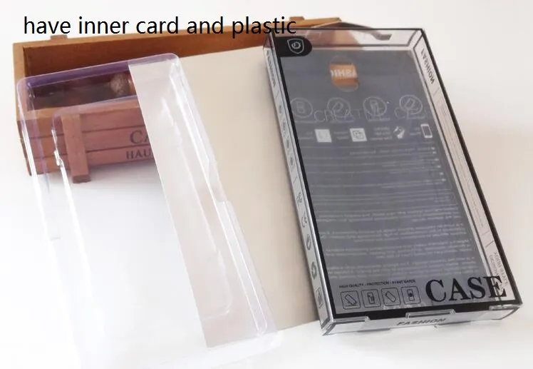 スマートフォン4.7インチと5.5インチ透明小売梱包のためのファッション携帯電話箱のプラスチック包装箱