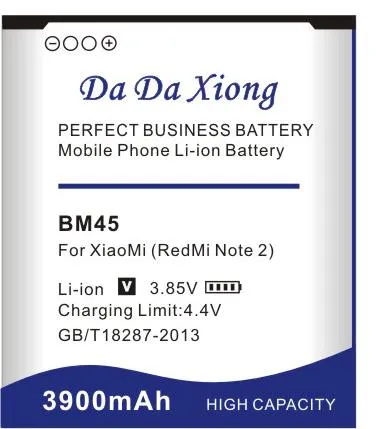 Da Da Xiong 3900mAh BM45 Batterie pour Xiaomi RedMi Hongmi Note2 Riz Rouge Note 2