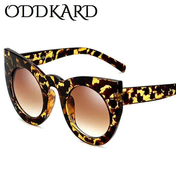 ODDKARD Hot Party 남성과 여성 패션 선글라스 인기 브랜드 디자이너 세련된 고양이 눈 태양 안경 Oculos de sol UV400