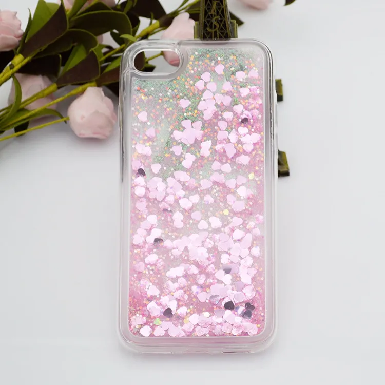 flutuante glitter casos para iphone x 10 6 plus coração quicksand líquido para samsung on5 g5 k7 k10