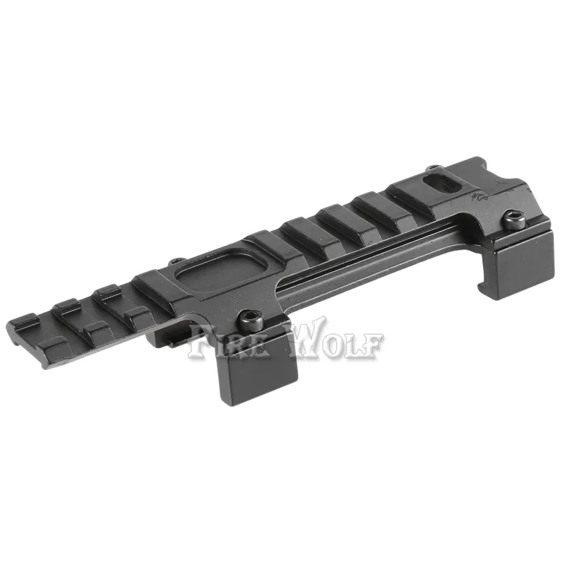 FIRE WOLF Équipement de chasse Aluminium Airsoft MP5 G3 20mm Rail de montage de portée Picatinny Base MP5 Support de rail de guidage en queue d'aronde