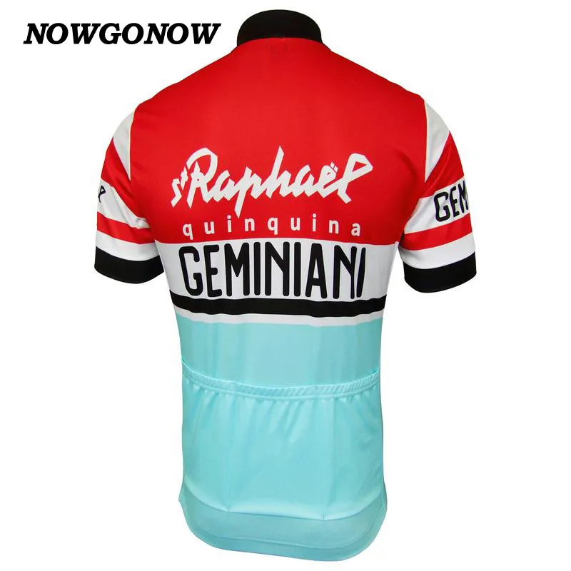 DHgate Mens 2024 Retro Cycling Jersey Red Blue Classic Team Fans Bike Wear Quick Dry Mountain Road Sports Outdoors