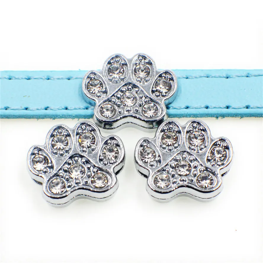 خيارات متعددة 8mm catdog topprint paw bone slide charms fit 8mm pet twlar diy bracelet keychains69365227194819