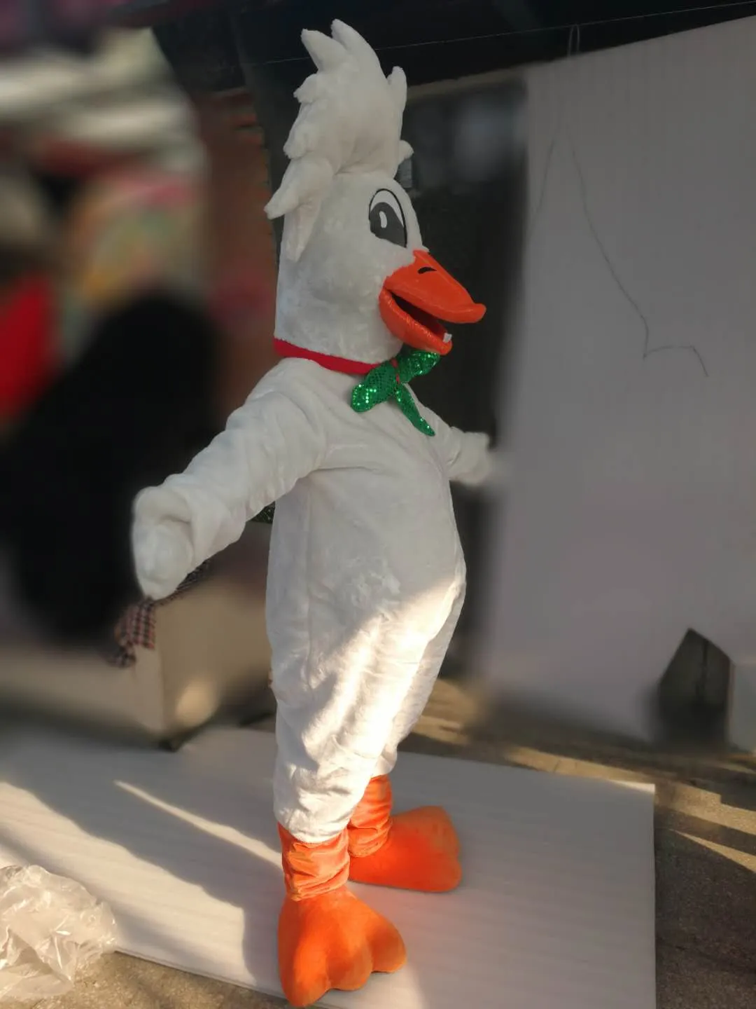 Hot Sale Cartoon Real Pictures duck mascot costume Adult Size 