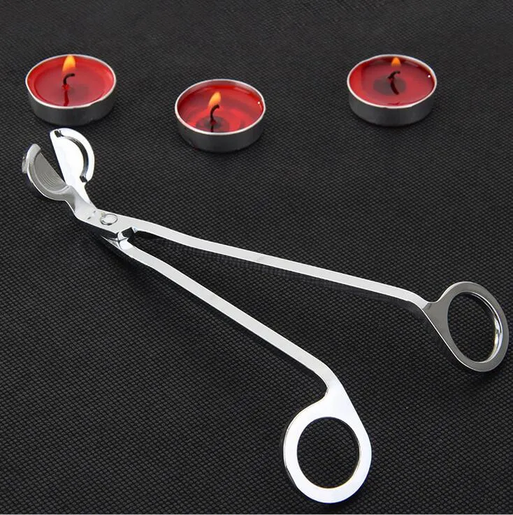 Rostfritt stål Candle Shears Round Head Wick Shears Hook Clipper Bar Restaurang Hand Tool Sax Trimmer Scissor Cutter Tools