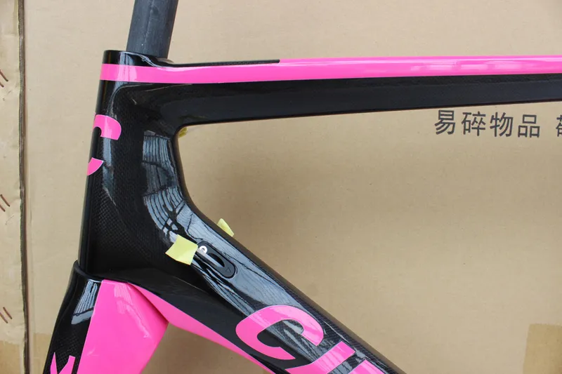 Pour les femmes rose-noir T1000 3K 1K NK1K carbone vélo de route cadres avec BB30 BB68 Cipollini vélo de route cadre de carbone livraison gratuite