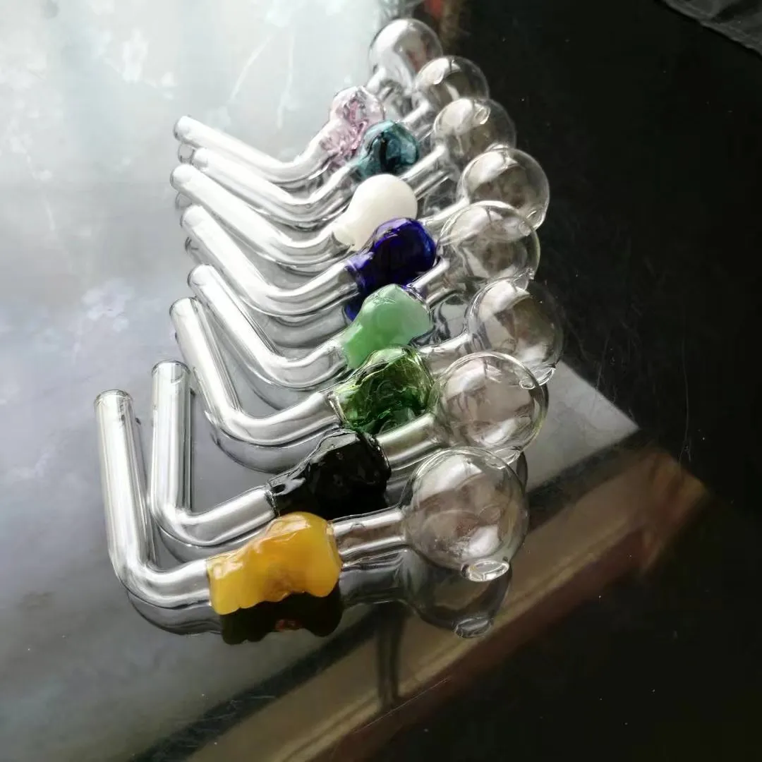 Rechterhoek glazen bongs accessoires glazen rookpijpen kleurrijke mini multi-kleuren handbuizen beste lepel glazen pijpen
