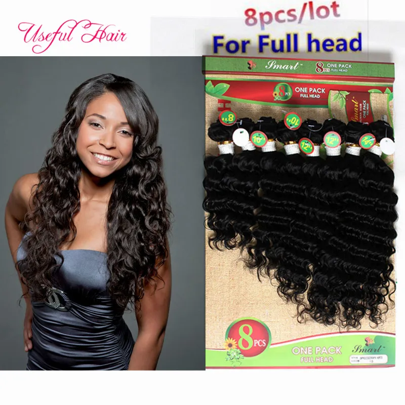 Mongolian Kinky Curly Hair 8pcs / Lot Afro Kinky Curly Hair Tangle Gratis Brasilianska Loowse Wave Female Obehandlat hår Sy i förlängningar