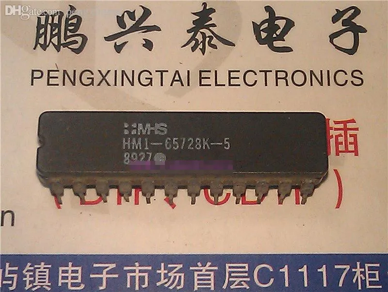 HM1-65728K-5, pacote de cerâmica dip de 24 pinos em linha dupla. Peças eletrônicas / HM1-65728K. CDIP24, IC
