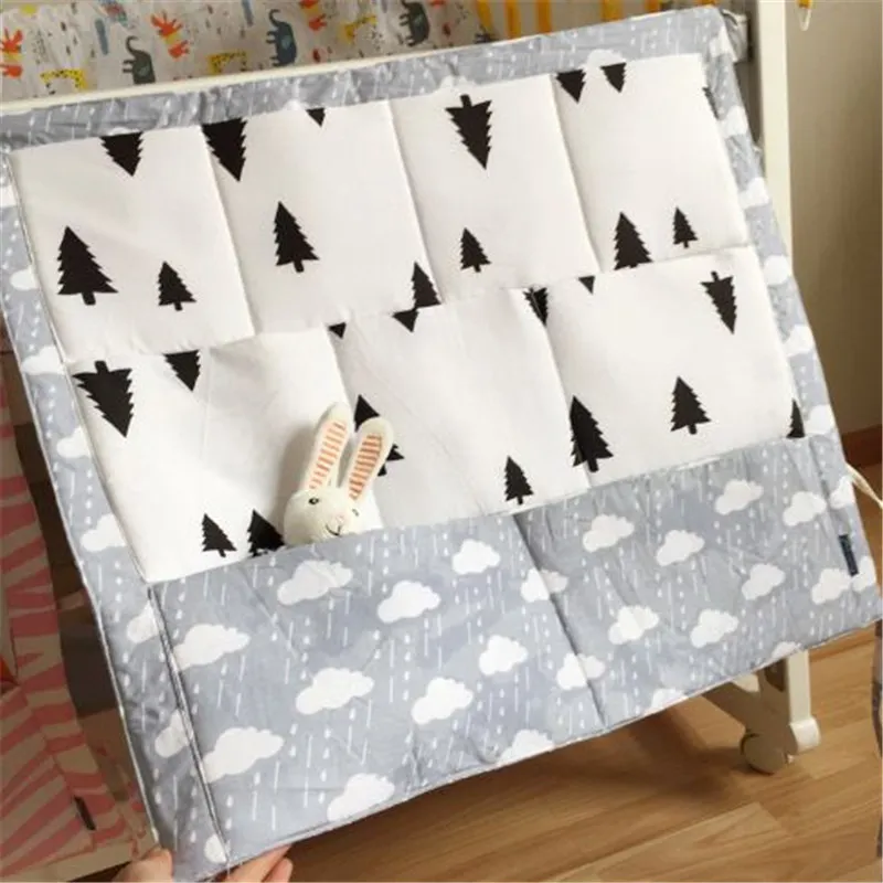 Cartoon Animal Bawełna Niemowląt Torby Łóżeczko Baby Bed Do Przechowywania Kieszenie Wiszące Baby Magazyn Torba Crib Organizer Baby Room Decoration Kid351