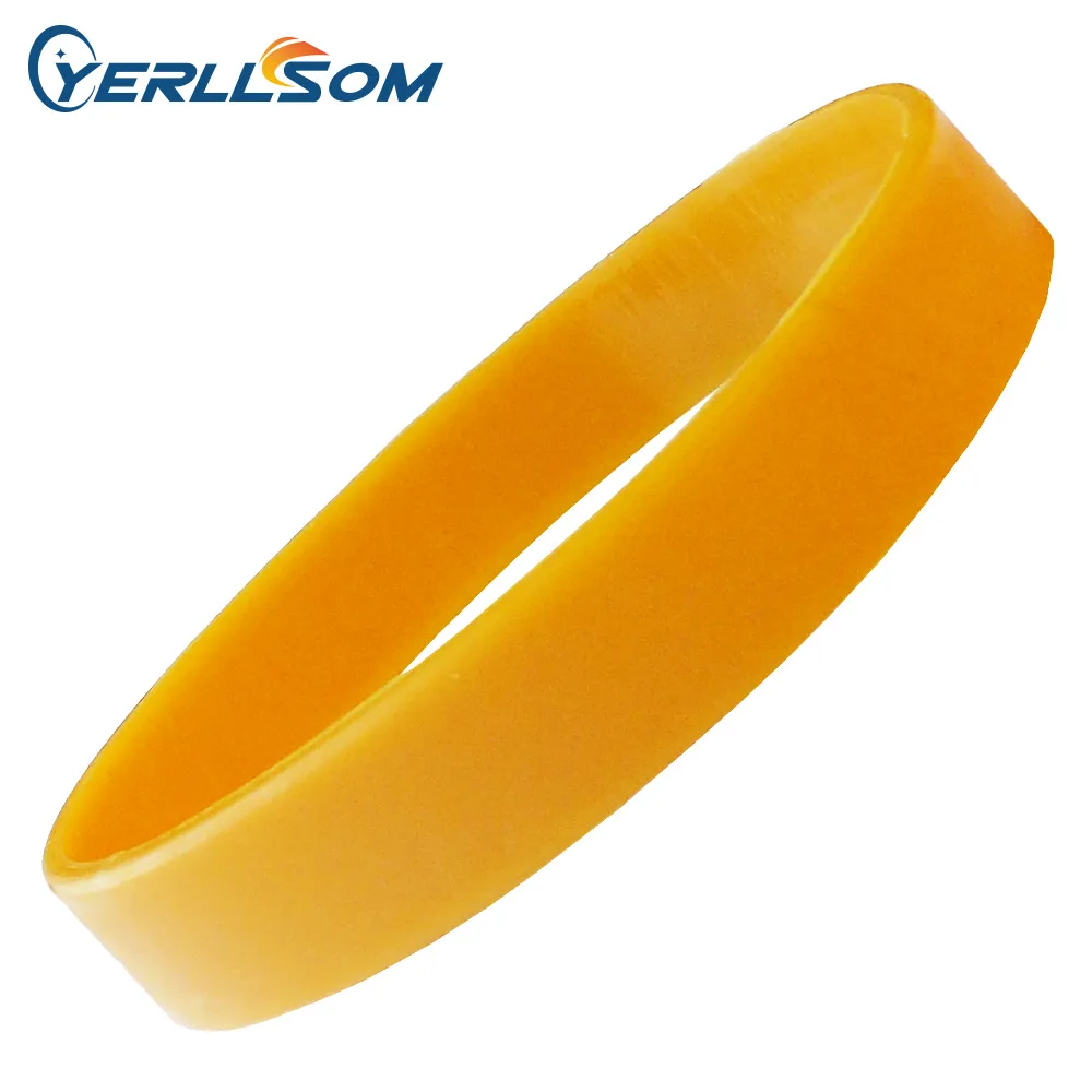 100 pçs / lote de alta qualidade tipos de pulseiras de silicone sólido para eventos Y061605