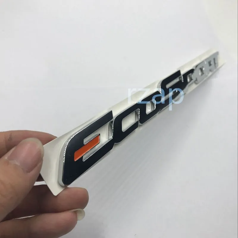 Emblem 3D do logo ecosport Chrome Silver Car Tint Trunk Lid LID LITHE LISTE ZAKAPKA DO FORD ECOSPORT225H