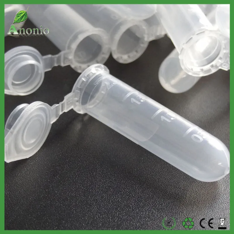 Micro tube à centrifuger pour consommables de laboratoire, bouteilles en plastique avec cap275S, 500 pièces, 2ml 1 5ml 0 5ml