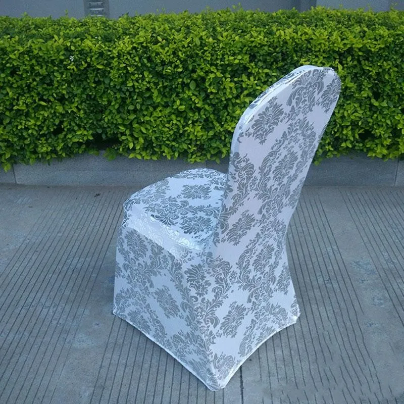 Wedding Chair Cover European Gold Stamp Chair Slipcover Special Gold