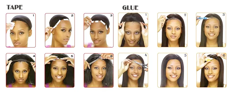 10A Vierge Cheveux Humains Avant de Lacet Perruques Pour Les Femmes Noires Vague Lâche Ondulée Curl Moyen Brun Sans Colle Pleine Perruque de Lacet Teintable