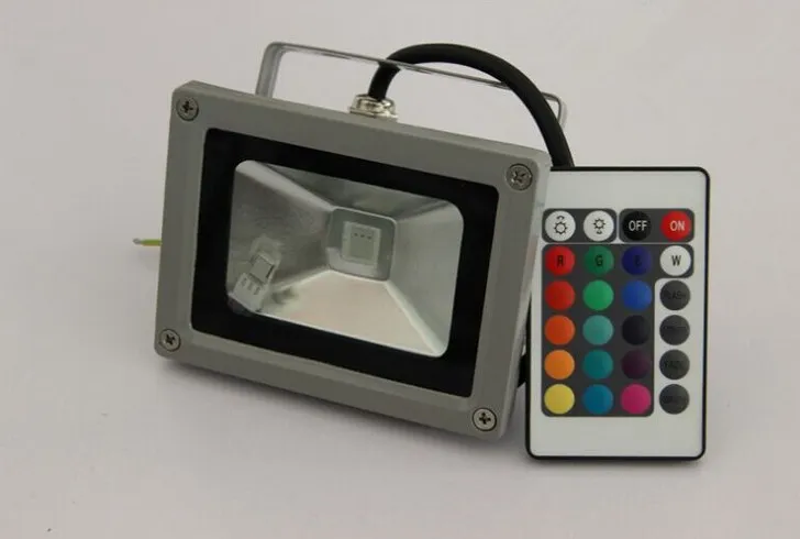 Vattentät 10W RGB LED Flood Light Fjärrkontroll L0030124555442