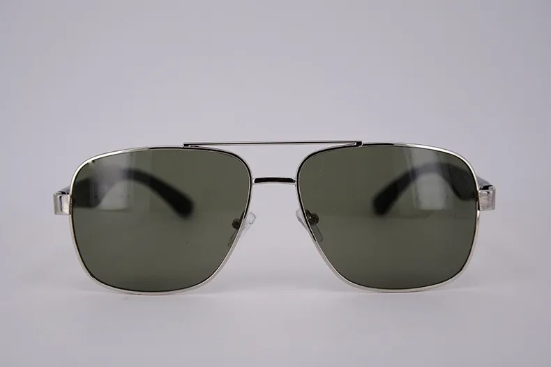 Toptan Tasarımcı Adam Büyük Çerçeve için Sunglases Siyah Moda Dikdörtgen erkek Güneş Gözlükleri Altın Ucuz Sürüş Retro Eyegalsses Marka Çin