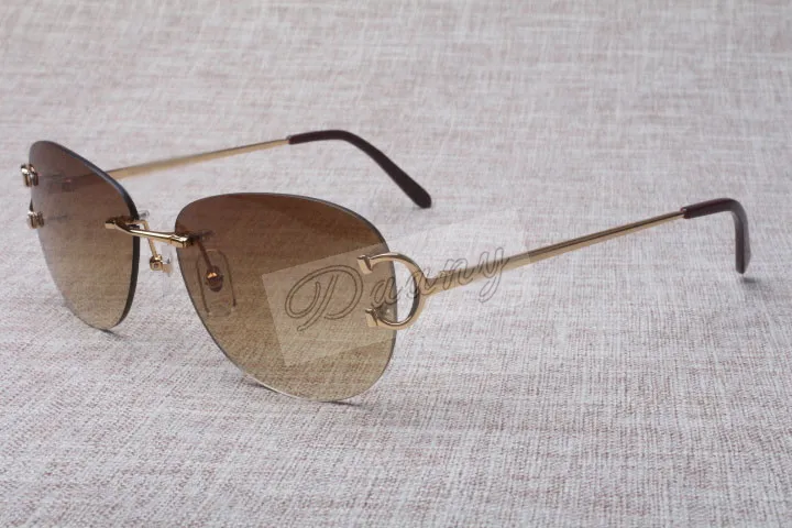 Hot wholesale 4193828 sunglasses glasses men and women safe metal sunglasses Size: 56-18-135mm
