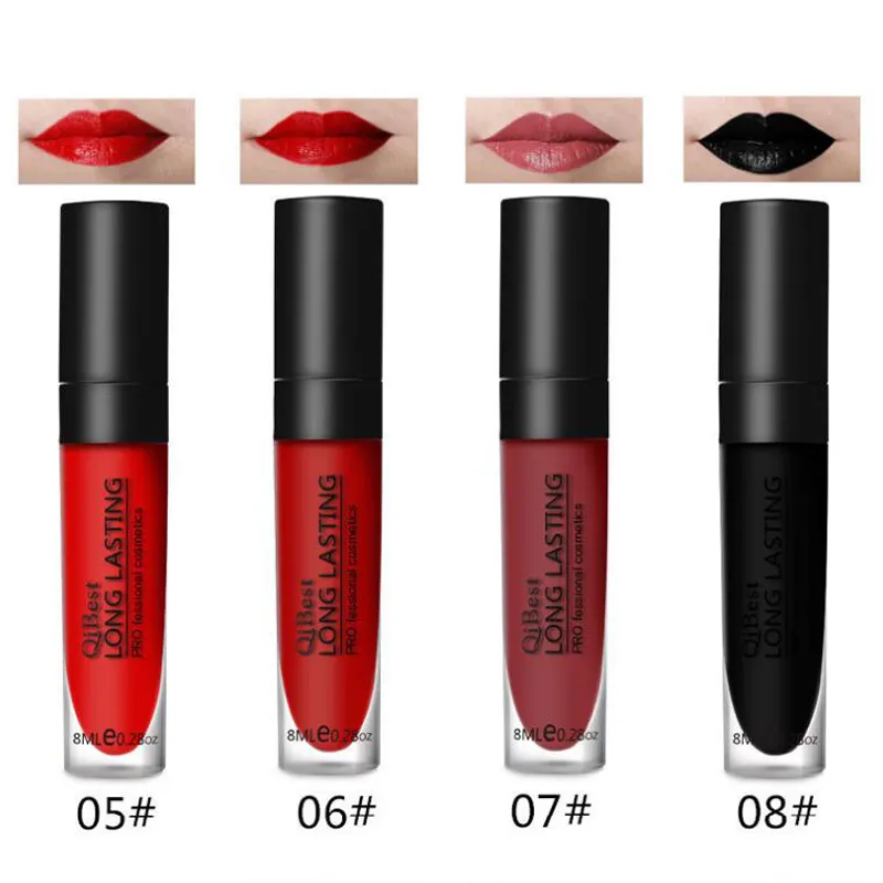 Makeup Tool 12 Kleur Velvet Matte Waterdichte Vloeistof Lipstick Lip Gloss Potlood Langdurige Lip Stick Hoge kleurweergave